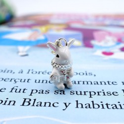 Charm Lapin d'Alice argent