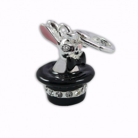 Charm lapin chapeau