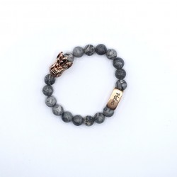 grey bracelet with jaspe