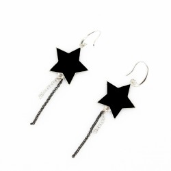 B.O. étoiles noir & argent