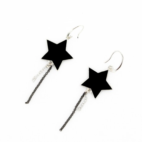 B.O. étoiles noir & argent