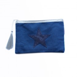 Pochette bleue, étoile bleue