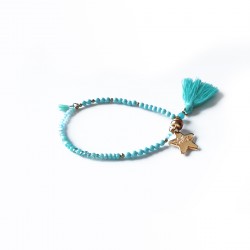 Bracelet lucky turquoise & or