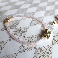 Bracelet cristal rose pâle...