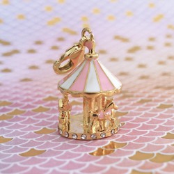 Golden carousel charm