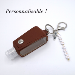 Brown key ring