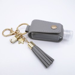 Porte clé gris et or