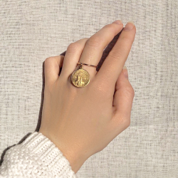Bague pièce d'or
