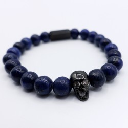 Bracelet bleu en lapis lazuli